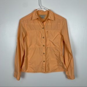 Exofficio Light Orange Vented Long Sleeve Button